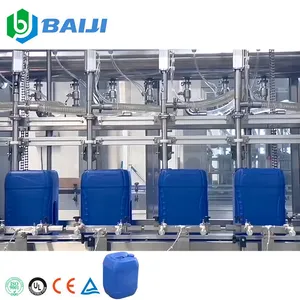 Automatic linear 5L 20L HDPE bottle jerrycan lubricating motor lubricant lube oil weighing filling machine