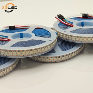 แถบไฟ LED สีขาว WS2812B PCB ระดับการป้องกัน IP20กลางแจ้งกันน้ำ5เมตรแถบ LED WS2812B 5V 144 LED อัจฉริยะ - Product Image 1