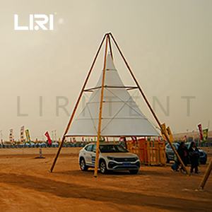 Tentes d'hôtel en bambou de <span class=keywords><strong>tipi</strong></span> de désert en bois extérieur imperméable Polonais pour le garage de couverture de <span class=keywords><strong>voiture</strong></span> - Product Image 5