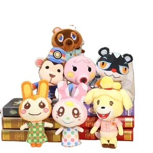 New Cartoon Animal peluche Tanuki Bear Kohlrabi Striped Bass Crossing bambole ripiene Tom Nook volpi bambola di pezza regalo di compleanno