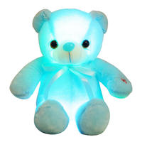 30 50 75CM LED Glowende Pluche Teddybeer Kleurrijke Glowende Teddybeer Pop Decoratie Speelgoed voor Verjaardag Valentijnsdag Moederdag Cadeau
