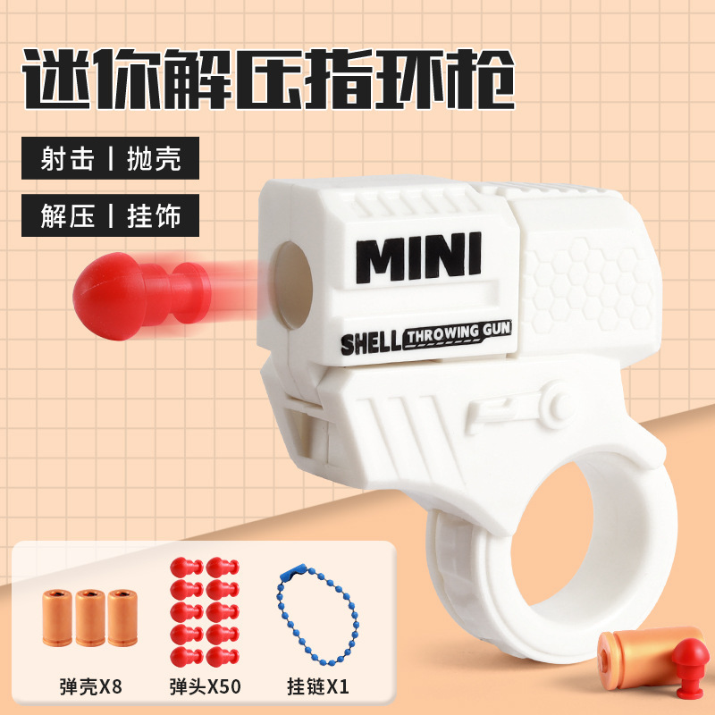 Blanco 1 pistola de fuego 2 cartuchos 10 balas