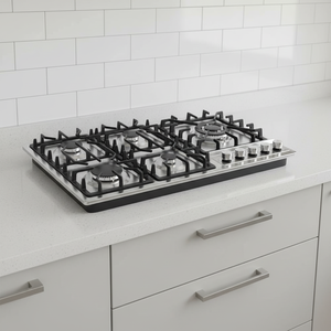 <span class=keywords><strong>Cuisinière</strong></span> à <span class=keywords><strong>gaz</strong></span> encastrable à cinq brûleurs en acier inoxydable avec efficacité énergétique de classe A, fonctionnement sur batterie pour hôtel et usage domestique - Product Image 2