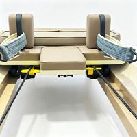 Reformer Pilates Commercial Réglable avec Cadre en Aluminium Monobloc et Système de Rétroaction Automatique des Cordes pour la Santé et les Studios de Fitness