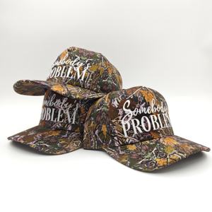Gorra de Béisbol Deportiva Unisex de Perfil Medio Estructurada para Caza y Pesca al Aire Libre, con Bordado 3D Personalizado, Camuflaje Oxford con Puntos, Camuflaje Forestal - Product Image 1