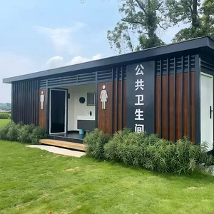 Cấu trúc thép chống bão nhiệt đới nhà vệ sinh di động cho khu nghỉ mát ven biển khách sạn đảo cơ sở kết cấu thép - Product Image 2