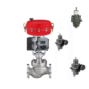 วาล์วควบคุมยี่ห้อดัง พร้อมโพซิชันเนอร์ SVI2 Masoneilan และตัวกรองเรกูเลเตอร์ Fish-er 67CFR มีสินค้าในสต็อก ขายส่งจากผู้ผลิต - Product Image 1