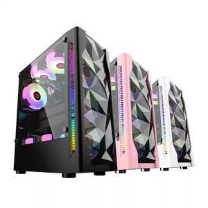 Gaming PC <b>Case</b> Mid Tower Glass Side (Acrylic Material) Supports ATX Motherboard ARGB/RGB Fans Front USB Ports Stunning - Product Image 4