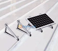 Structure de montage solaire à ballast, support solaire triangulaire pour toit plat