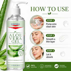 Gel de <span class=keywords><strong>Aloe</strong></span> <span class=keywords><strong>Vera</strong></span> Orgánico de Alta Calidad para el Cuidado Corporal, Repara Intensivamente la Piel Dañada, Hidrata y Bloquea la Humedad, Fórmula Segura Sin Alcohol - Product Image 5