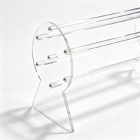 Présentoir de Comptoir Multi-Niveaux en Acrylique Transparent pour Bandeaux et Accessoires Capillaires – Organisateur de Serre-têtes de Bureau
