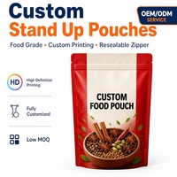 Groothandel Matte Doypack voor Chili Peper Kruidenmix en Droge Kruidenmix Staande Herbruikbare Voedselveilige Verpakking Zak