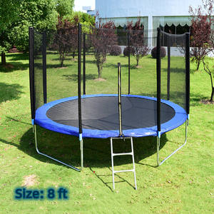 Trampolín <span class=keywords><strong>de</strong></span> Fitness para exteriores con red <span class=keywords><strong>de</strong></span> seguridad, fabricante <span class=keywords><strong>de</strong></span> China, 8 <span class=keywords><strong>pies</strong></span>, <span class=keywords><strong>14</strong></span> <span class=keywords><strong>pies</strong></span> - Product Image 1