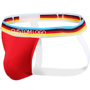 Suspensorio de algodón 95% de nuevo diseñador de fabricante, ropa interior suave de alta calidad de estilo de tiro bajo Sexy para hombre, ropa interior con suspensorio personalizada - Product Image 5