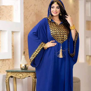 Nouvelle Robe Abaya 2026, <span class=keywords><strong>Djellaba</strong></span> Unie pour Ramadan et Aïd, Robe Musulmane Grande Taille Broderie Manches Longues Vêtement Islamique Été - Product Image 3