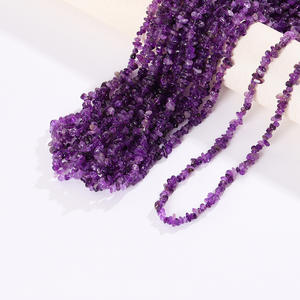 卸売 砂利チップストーンビーズ ジュエリーメイキング用 ルースストーン アメジストアクセサリー 風鈴 ブレスレット ネックレス用 - Product Image 5