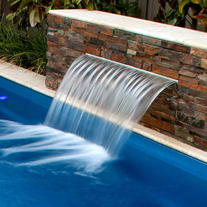 Fenlin renk düşer katı renk akrilik şeffaf ışıklı arka bahçe şelale için spillways açık hava yüzme havuzu - Product Image 3