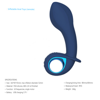 Juguetes Sexuales Stimulator Anal Beads Plug Sex Toys Spreader 10 Mode Vibrant Gonflable Électrique Silicone Anal Plug