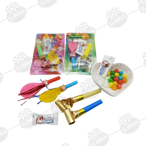 Bonbons durs fruités et sucrés Halal, jouet <span class=keywords><strong>ballon</strong></span> dragon souffleur ludique, bonbons à souffler avec sifflet, approvisionnement direct - Product Image 5