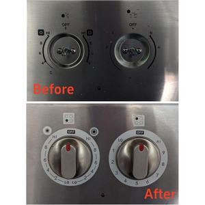 Autocollants pour Boutons de Cuisinière, Symboles Adhésifs pour Remplacement des Boutons de Cuisinière, Autocollants Adhésifs pour le Cadran de Contrôle du Brûleur Supérieur, Four à Gaz - Product Image 2