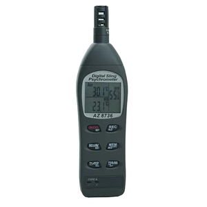AZ8736 डिजिटल आर्द्रतामापी कश्मीर प्रकार Thermocouple Psychrometer ओस बिंदु तापमान और आर्द्रता परीक्षक - Product Image 2