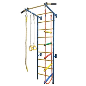 Cadre d'escalade d'intérieur pour enfants, terrain de jeux avec échelle murale suédoise, barres de gymnastique pour enfants, équipement de gymnastique à domicile, - Product Image 1