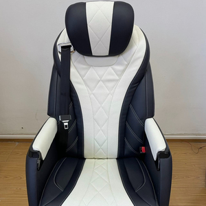 Nouveau Siège de Van Électrique Inclinable en Cuir de Luxe VIP avec Recharge Sans Fil et Dossier Réglable à 160° pour MPV/Limousine/Van/Minibus/Camping-car - Product Image 1