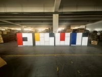 Casier de rangement facile à assembler, coloré, en plastique, étanche, écologique, démontable, pour salle de sport, avec serrure électronique ABS, résistant à la rouille, 1 compartiment