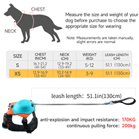 KINYU 2025 Nouveau Harnais Hybride pour Chien Tout-en-un avec Verrouillage Automatique, Anti-traction et Laisse Rétractable Intégrée, Motif Imprimé en Nylon