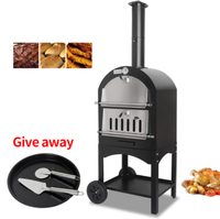 Four à pizza d'extérieur en acier inoxydable pour la maison 12 pouces BBQ Camping Roasting Grill Grill
