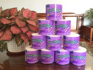 <span class=keywords><strong>Papier</strong></span> <span class=keywords><strong>toilette</strong></span> en <span class=keywords><strong>rouleau</strong></span> jumbo, 140g, 1 à 4 plis, en pâte de bois vierge, épaissi et doux, lot de 10 - Product Image 5