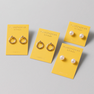 Proveedor Mayorista de Tarjetas de Exhibición Personalizadas para Empaque de Joyería para Aretes y <span class=keywords><strong>Collares</strong></span> - Cartulina Ecológica de Lujo para Branding - Product Image 4