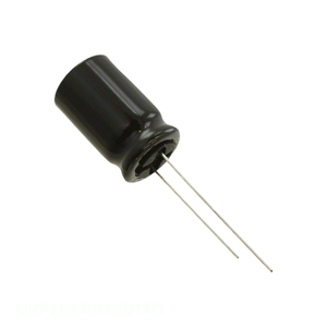 Condensateur radial TH en aluminium 47 µF 20 % 100 V, canal fabricant, traversant le boîtier, UVP2A470MHD1TO - Product Image 1