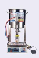 Machine automatique de distribution et de remplissage de sirop de miel pour le conditionnement de beurre de cacahuète et de pâte de sésame