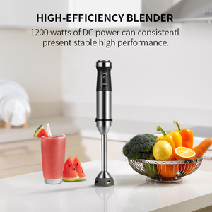 Frullatore a Immersione 1200W con Impugnatura Ergonomica, <span class=keywords><strong>Mixer</strong></span> Multifunzione per <span class=keywords><strong>Cucina</strong></span>, Frullatore a Immersione Manuale - Product Image 6