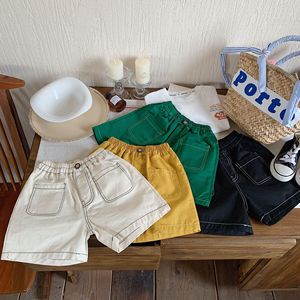 Pantaloncini in Cotone Casual da Bambino Tinta Unita, Moda Estiva 2026 - Vendita all'Ingrosso - Product Image 2