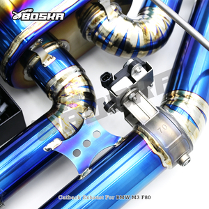 Tubo de escape de titanio BOSKA Valvetronic con tubo en Z para BMW M3/M4 F80 F82 3.0T 2015-2019 Sistema de escape Catback con válvula - Product Image 5