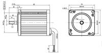 Moteurs AC SOK MOTOR 70 mm 220 V Synchrones Monophasés Basse Vitesse 60 tr/min 1,5 N.m Fréquence 50 Hz Montage sur Panneau Étanche