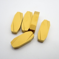 Couteau de débavurage pour tour sans centre, plaquettes en carbure de tungstène de haute qualité avec revêtement CVD, 30*120*7mm, forme carrée, dureté 45-HHRC, commande CNC