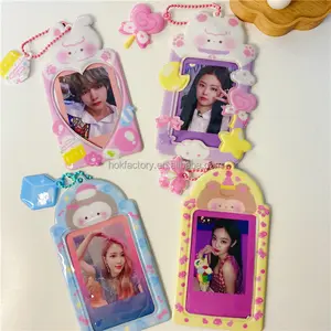 Venta caliente Lovely PVC Cartoon photocard Holder para 3 pulgadas Photo Card Kpop cards