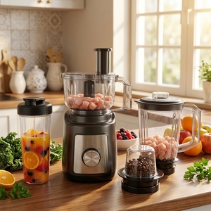 Mixeur Électrique Multifonction 700W en Acier Inoxydable avec Double Protection Contre la Surchauffe et Nettoyage en un Clic pour Smoothies et Jus – Vente en Gros - Product Image 5