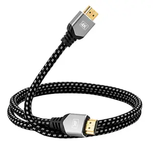 Customized high speed 3d 4k braided male to male for HDMI cable connection computer tv box