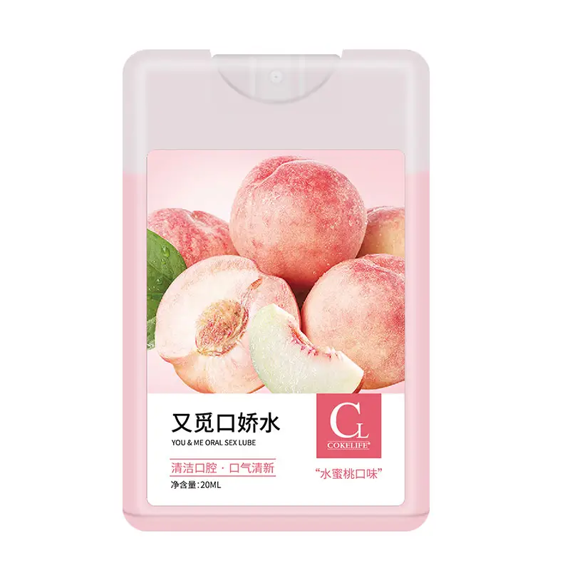 COKELIFE 20ml Peach Flavor Portable Yoni Steam Seat Cock Sucking lubrificante per lubrificante sessuale a base d'acqua naturale biologico