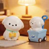 Schattig cartoon resin 3D geprint creatief dierenfiguurtje ornament figuurtjes karakterfiguren speelgoed cadeaus bureau aquarium ornament