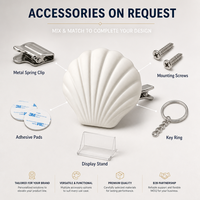 Diffuseur d'huiles essentielles en céramique poreuse en forme de coquille Saint-Jacques pour grille d'aération de voiture, pierre aromatique, désodorisant pour l'intérieur du véhicule