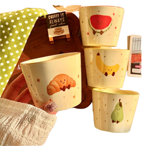 Tazza in Ceramica M Carina con Design a Frutta e Cartoni Animati in Stile Americano, Regalo per Uso Domestico, Tazza per Caffè e Colazione - Product Image 1