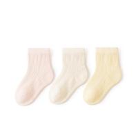 3 paires de chaussettes de cheville d'animaux mignons en coton solide antidérapant pour bébé nouveau-né bas 3D respirants pour l'été