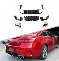 Diffuseur arrière AMG personnalisé professionnel noir brillant E63 avec embouts d'échappement pour Mercedes Benz E Coupé C238 2016-2023