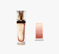 Minyak Shimmer Tubuh Tahan Air Label Pribadi Warna Perunggu Keemasan untuk Tubuh dan Wajah, Highlighter Cair