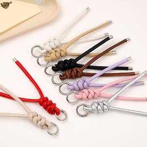 Nouveau porte-clés multifonction en cuir PU tendance, nœud en corde DIY, pendentif pour téléphone portable et clés de voiture pour propriétaires de voitures élégants - Product Image 1